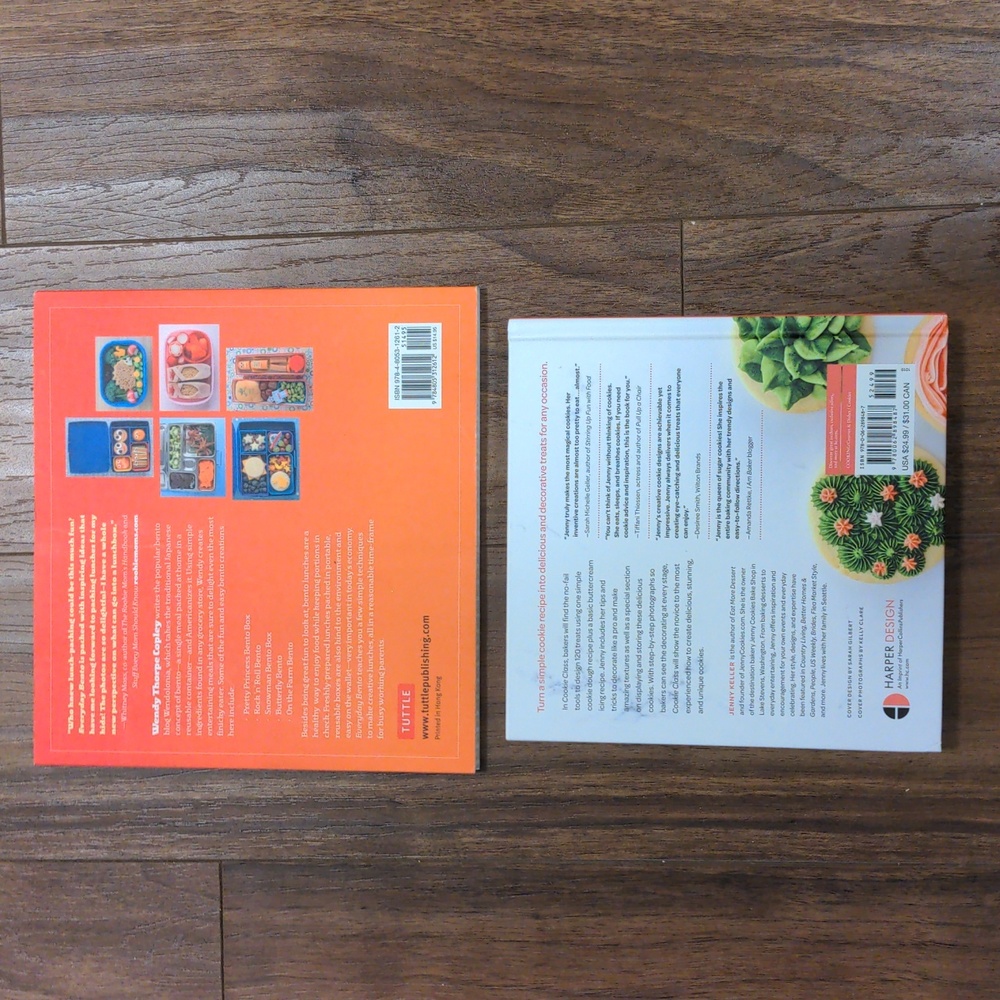 NEW set of 2 Everyday Bento and Cookie Class Fun Cooking Books - Picture 3 of 4